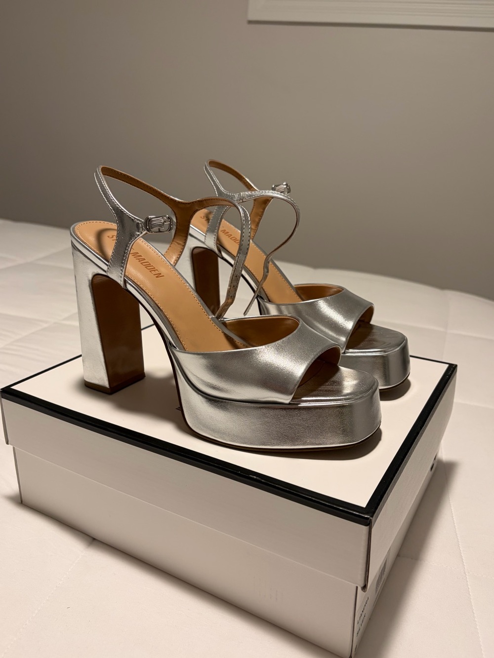 Liandra Silver Platform Heels